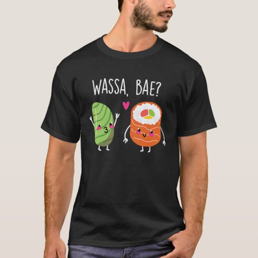 Wassa Bae Sushi Koppel Wasa T-shirt (Voorkant)