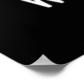 Wassabee Funny Wasabi Bee Pun Dark BG Poster (Hoek)