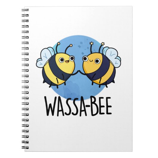 Wassabee Funny Wasabi Bee Pun Notitieboek (Voorkant)