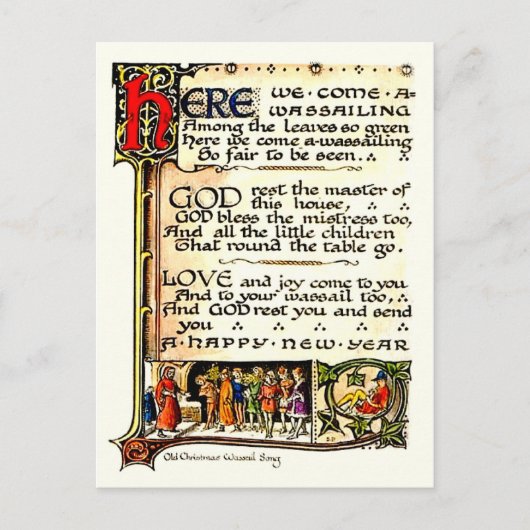 Wassail Briefkaart (Voorkant)