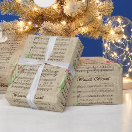  Wassail-kerstkarolscript Cadeaupapier