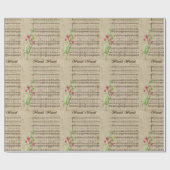  Wassail-kerstkarolscript Cadeaupapier (Vlak)