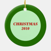 Wassail met Holly Kerstversiering Keramisch Ornament (Achterkant)