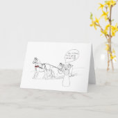 Wassailing Holiday Card Kaart (Gele Bloem)