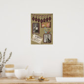  wasschaal afdrukken poster (Keuken)