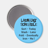 Wasschema magneet (Voorkant / Achterkant)