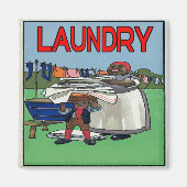 Wassen Dag Wassen  Magneet (Voorkant)