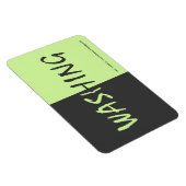 Wassen - Donkergrijs - w/website adres 4x6 Magneet (Rechterzijde)