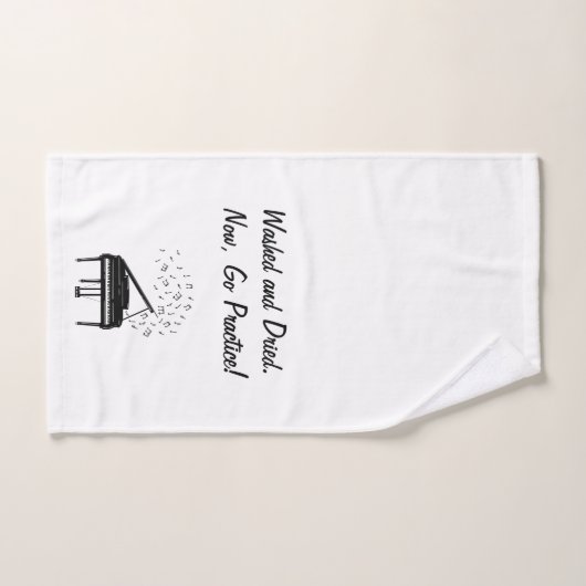 Wassen en gedroogd, nu, ga oefenen! handdoek (Handdoek)