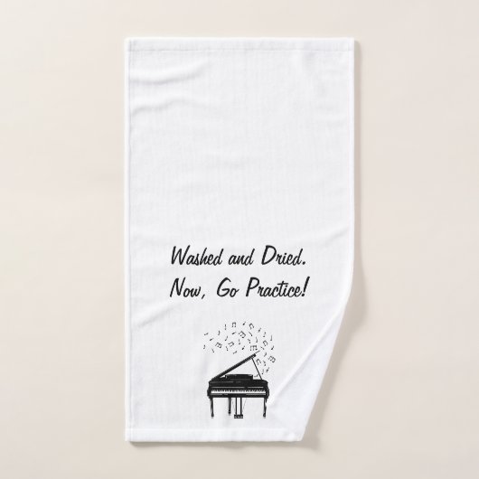 Wassen en gedroogd, nu, ga oefenen! handdoek (Handdoek)