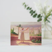 Wassen in de zon briefkaart (Staand voorkant)