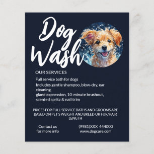 wassen met hondenbezem flyer