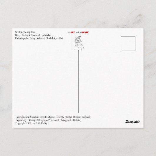 Wassen naar Ragtime Briefkaart (Achterkant)