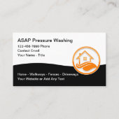 wassen onder druk visitekaartje (Voorkant)