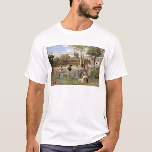 Wassen op de Tiber, 1864 T-shirt (Voorkant)