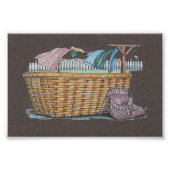 Wassen op wasgoed foto afdruk (Voorkant)