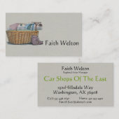 Wassen op wasgoed visitekaartje (Voorkant / Achterkant)