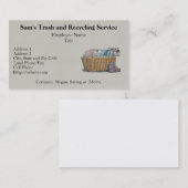 Wassen op wasgoed visitekaartje (Voorkant / Achterkant)