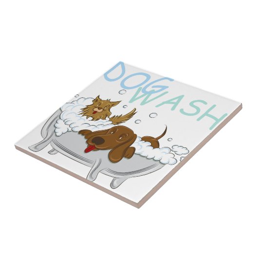 Wassen reinigen tegeltje (Zijkant)