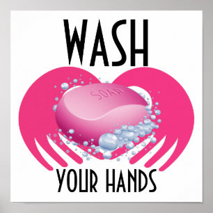 WASSEN UW HANDEN POSTER