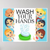 WASSEN UW HANDEN POSTER (Voorkant)