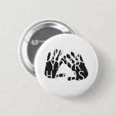 WASSEN UW HANDEN RONDE BUTTON 5,7 CM (Voorkant /achterkant)