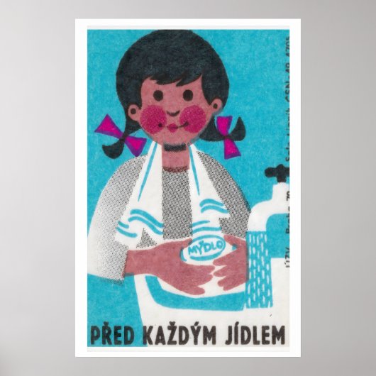 Wassen voor de maaltijd - Matchbox Print (Voorkant)