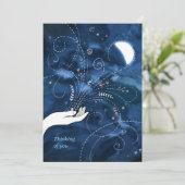 Wassende Halve Maan Denk Aan Jou Bedankkaart (Staand voorkant)