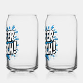 "Wasser marsch!" Feuerwehr-Humor Blikvorm Glas (Links)