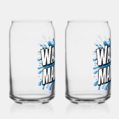 "Wasser marsch!" Feuerwehr-Humor Blikvorm Glas (Rechts)