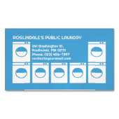 wasserette magnetisch visitekaartje (Voorkant)