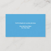 Wasserette Visitekaartje (Achterkant)