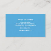 Wasserette Visitekaartje (Achterkant)