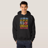 Wasserettewerkers die zeggen dat ze van linnengoed hoodie (Voorkant volledig)