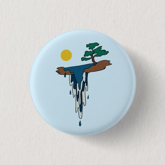 Wasserfall Ronde Button 3,2 Cm (Voorkant)