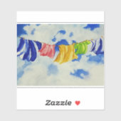 Wasserij Art Clothesline Sticker (Vel)
