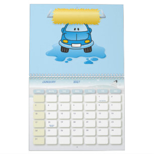 Wasserij cartoon kalender