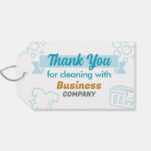 Wasserij Diensten Laundromat Dank u Bag Label Cadeaulabel (Achterkant Horizontaal)