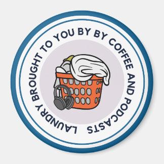 Wasserij door Podcasts Automagneet Blauw Magneet