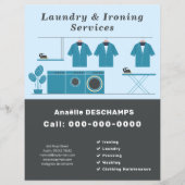 Wasserij- en strijkdiensten Flyer (Voorkant)