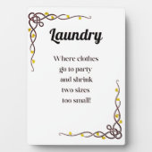 Wasserij Extravaganza waar kleding naar feest gaat Fotoplaat (voorkant)