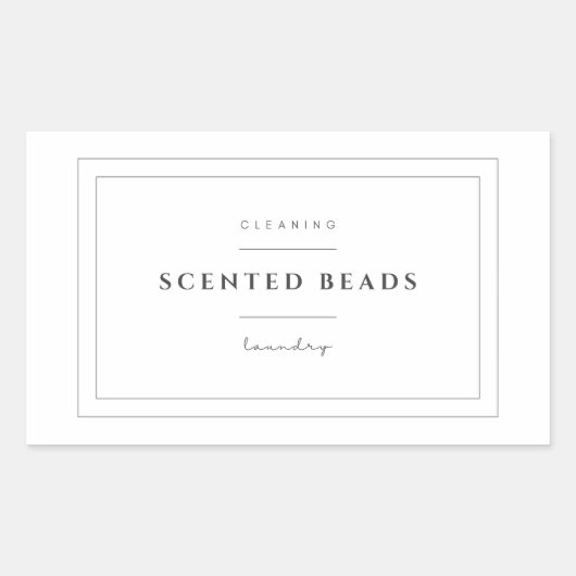 Wasserij Geurende Kralen Label Stickers (Voorkant)