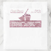 Wasserij Reiniging Wassen Janitorial Rechthoekige Sticker (Tas)