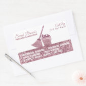 Wasserij Reiniging Wassen Janitorial Rechthoekige Sticker (Envelop)