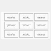 Wasserij Zwart & Wit Product Labels (Vel)