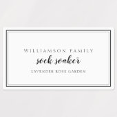 Wasserij Zwart & Wit Product Labels (Design 2)