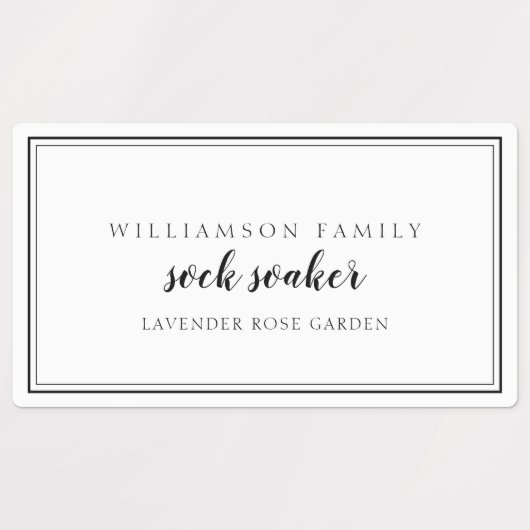 Wasserij Zwart & Wit Product Labels (Design 2)