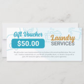 Wasserijdiensten Wasserette Dry Clean Gift Voucher (Voorkant)