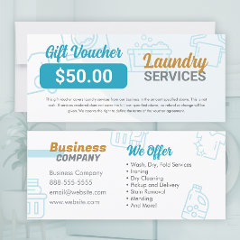 Wasserijdiensten Wasserette Dry Clean Gift Voucher