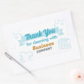 Wasserijdiensten Wasserette stomerijen Dank u Rechthoekige Sticker (Envelop)